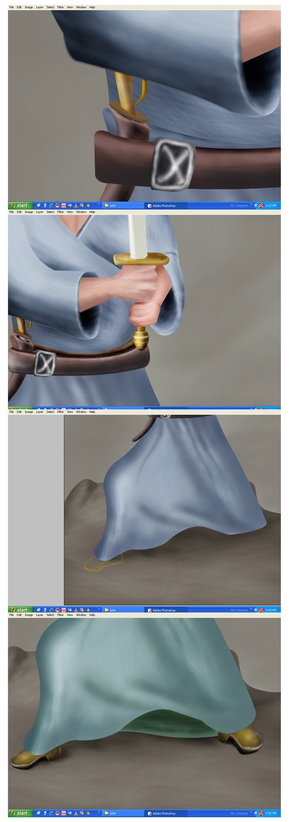 Creation of The Samurai King: Step 3