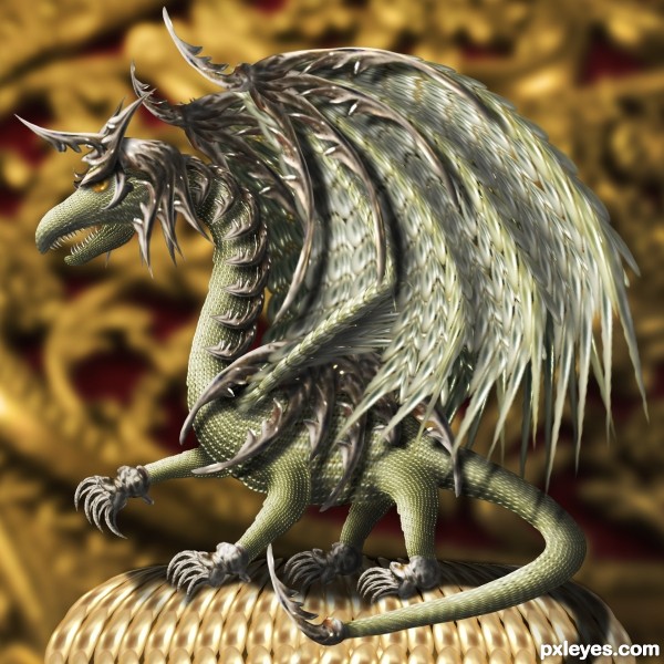 The Armored Dragon photoshop picture