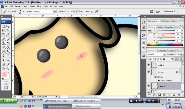 Creation of sheep cloud: Step 9