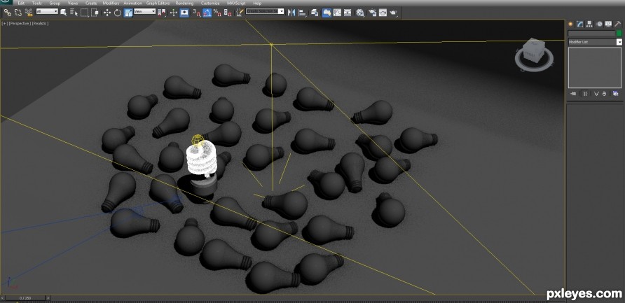 Creation of Fused Bulb: Step 7