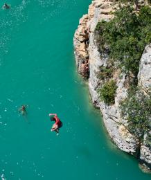 A long way down