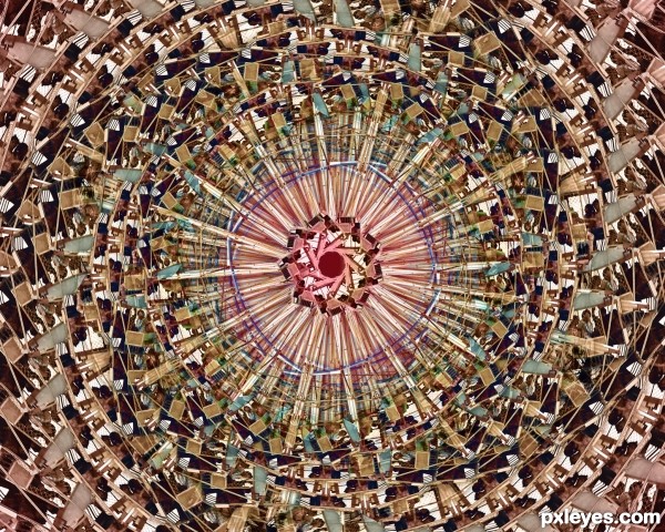 Creation of Giant wheel Kaleidoscope: Final Result