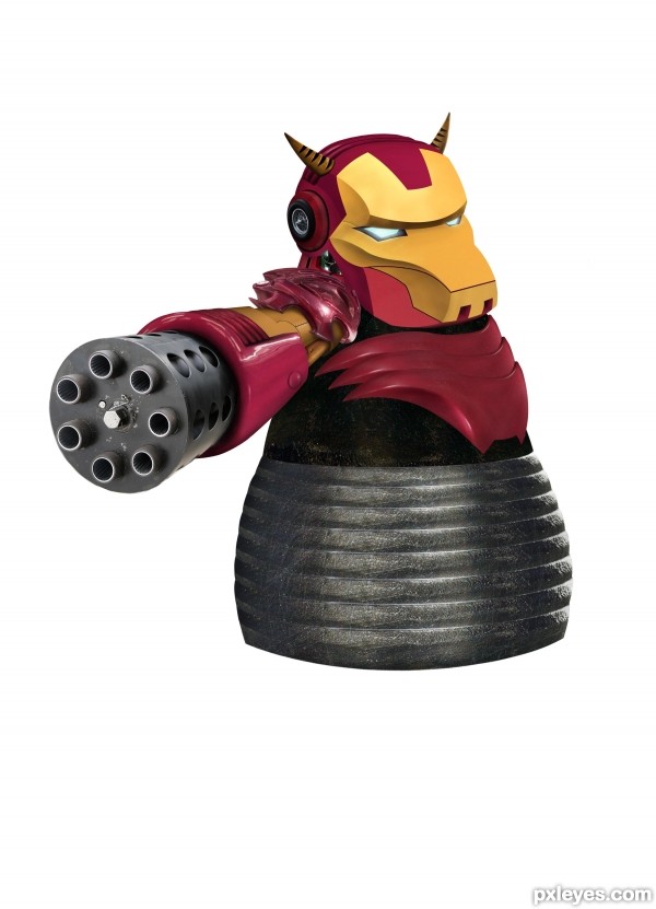 Creation of Iron cow: Step 9