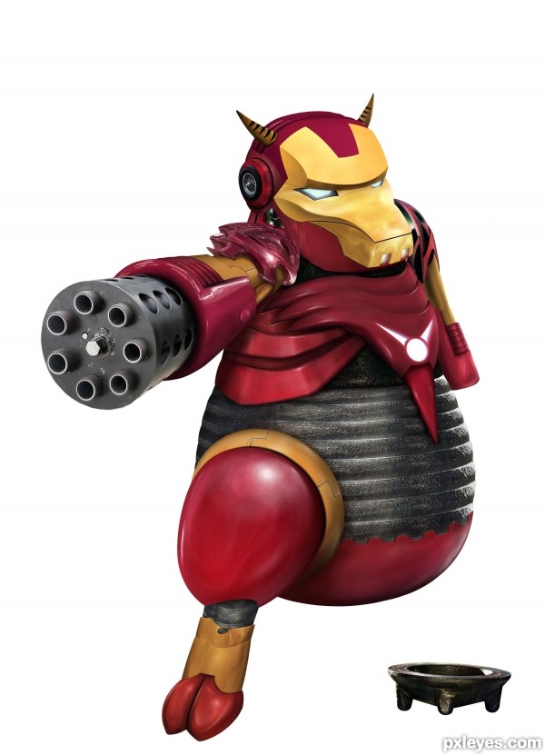 Creation of Iron cow: Step 12