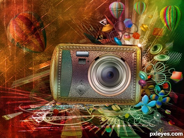 Camera photoshop picture