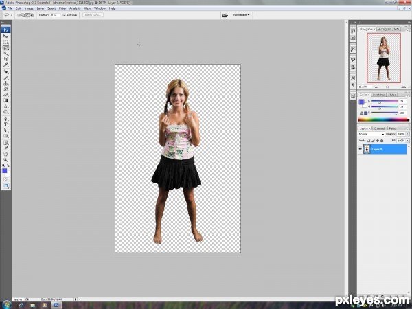 Creation of Yes, size DOES matter!: Step 1