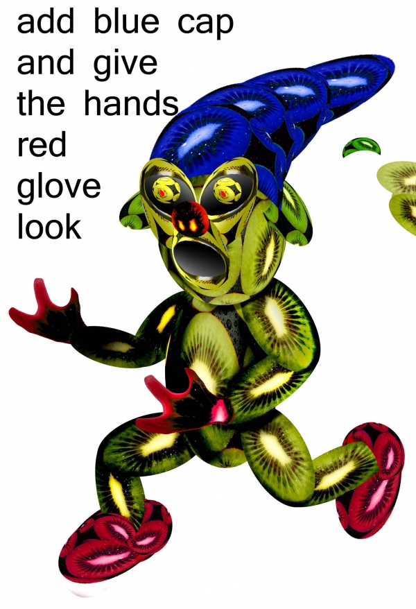 Creation of Soccer Kiwi Elf: Step 5