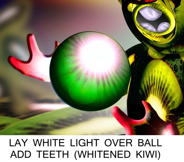 Creation of Soccer Kiwi Elf: Step 9
