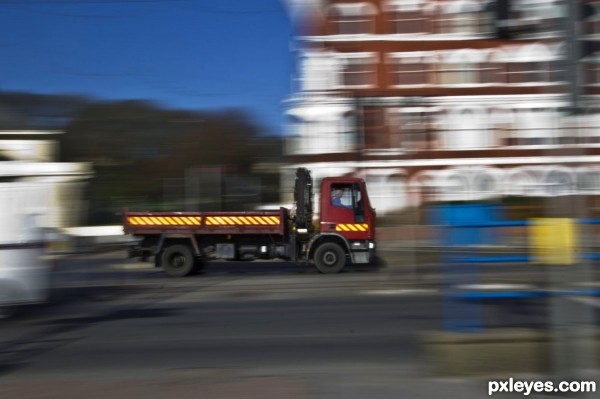 Speeding Truck