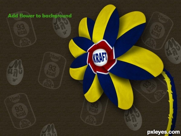 Creation of Flower Kraft: Step 9