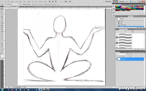 Creation of yoga: Step 1