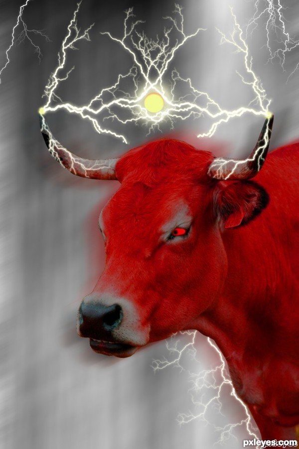 Creation of Red Lightning Cow: Final Result
