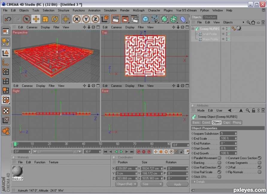 Creation of Labyrinth of the Sun: Step 3