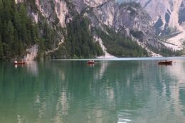 three small  boats