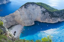 Zante sea and coast