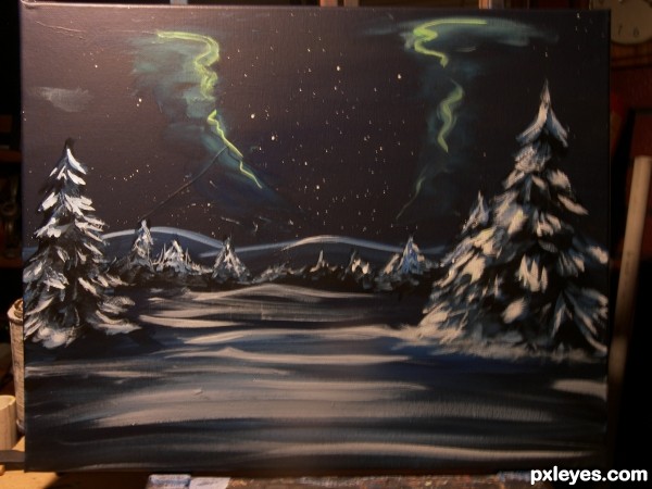 Creation of Northern Lights: Final Result