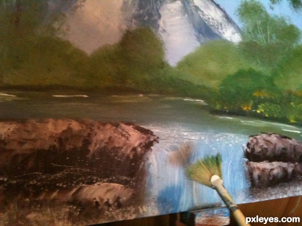 Creation of Morning Waterfall: Step 3