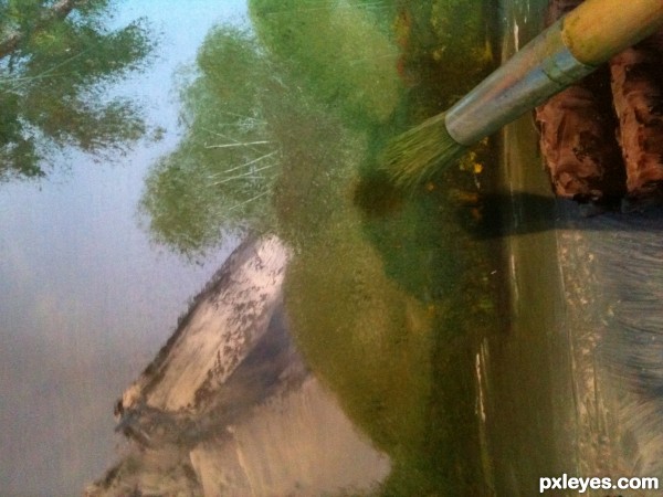 Creation of Morning Waterfall: Step 7