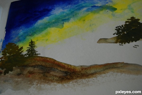 Creation of through the pines: Step 2