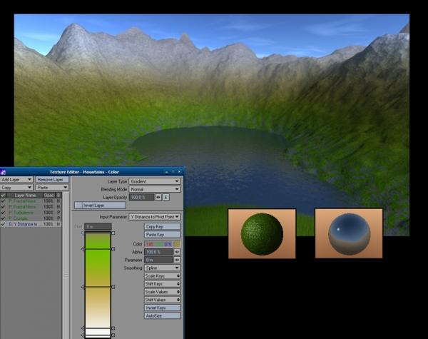Creation of Mountain Lake: Step 3
