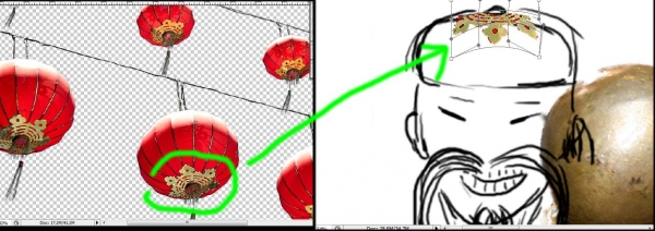 Creation of Mr Foo and his creature: Step 3