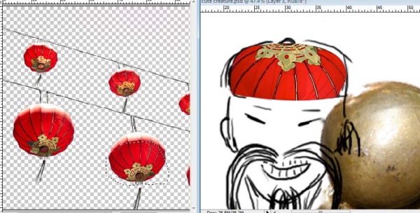 Creation of Mr Foo and his creature: Step 4