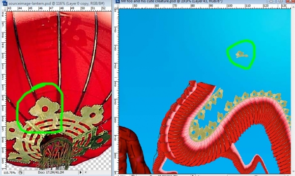 Creation of Mr Foo and his creature: Step 17