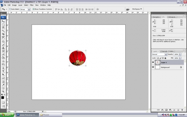 Creation of love you...: Step 1