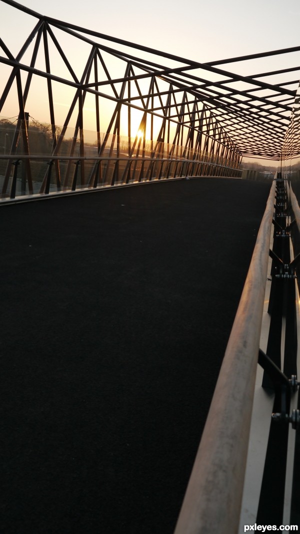 Bridge into the sunset