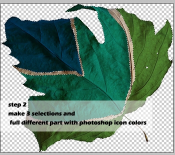 Creation of leafoshop: Step 2