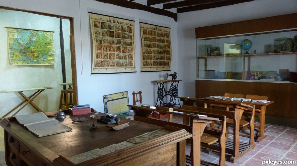 Old classroom in Spain