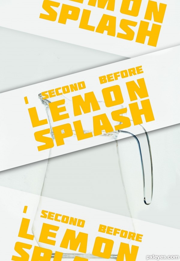 Creation of 1 second before lemon splash: Final Result