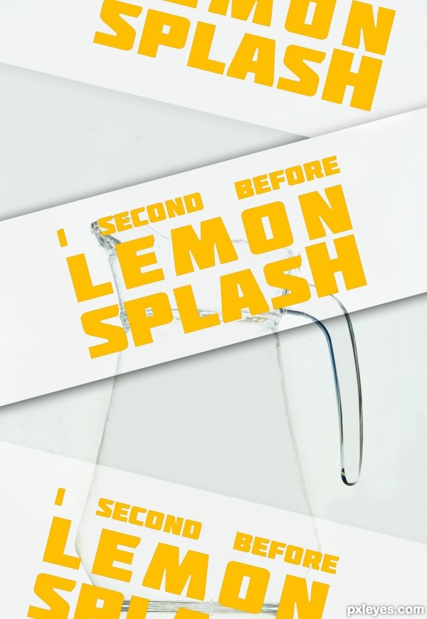 1 second before lemon splash