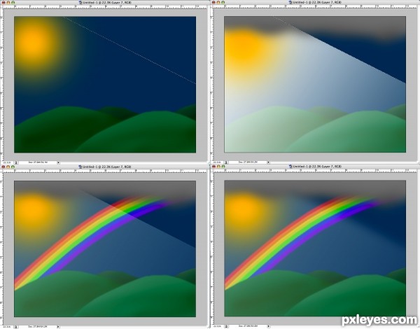 Creation of Rainbow: Step 7