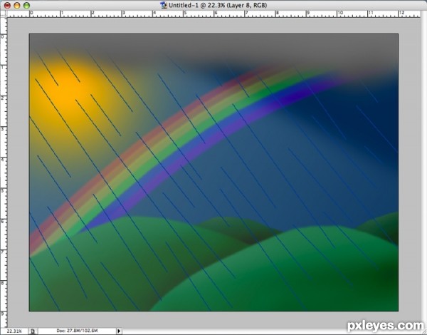 Creation of Rainbow: Step 8