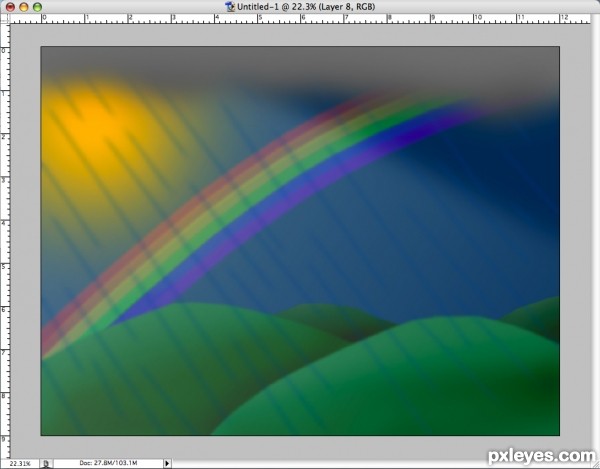 Creation of Rainbow: Step 9