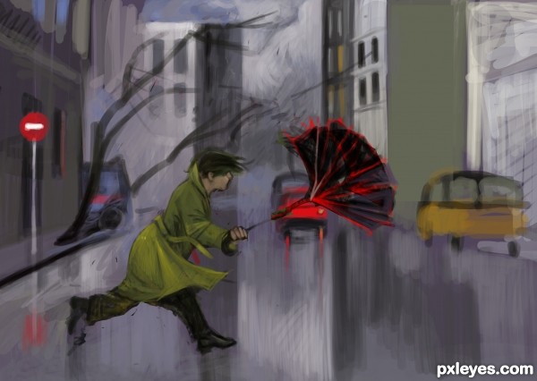 Creation of Rainy day: Step 6