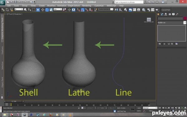 Creation of Gas lamp: Step 1