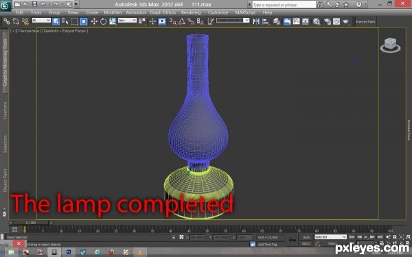 Creation of Gas lamp: Step 3