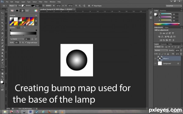 Creation of Gas lamp: Step 4