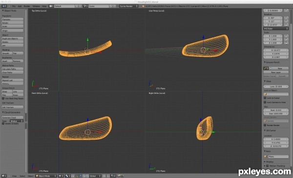 Creation of The drivers eye: Step 2