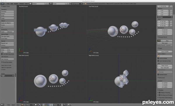 Creation of The drivers eye: Step 3