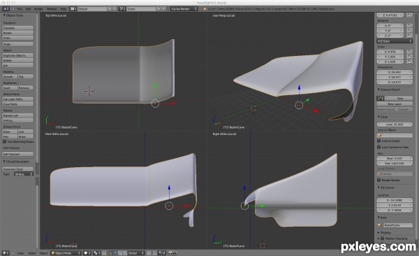 Creation of The drivers eye: Step 5