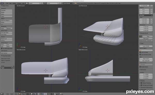Creation of The drivers eye: Step 7