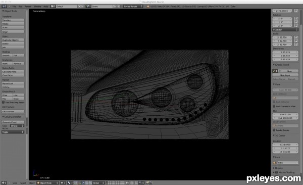 Creation of The drivers eye: Step 8