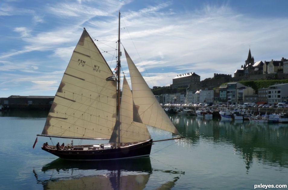 Sailboat in Granville