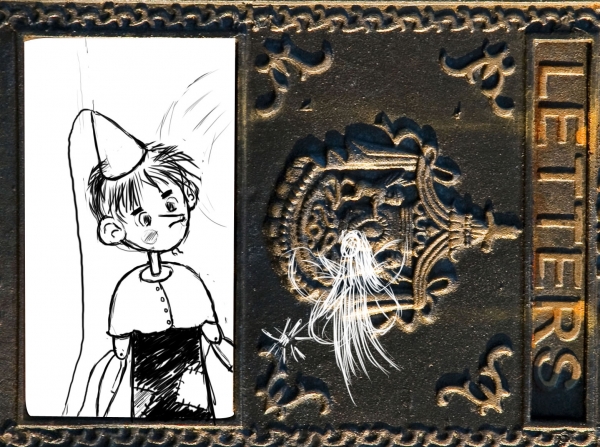 Creation of Pinocchio and the Blue Fairy: Step 2