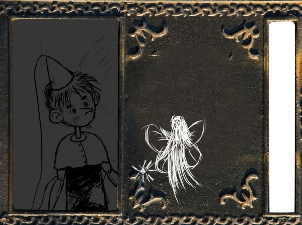 Creation of Pinocchio and the Blue Fairy: Step 3