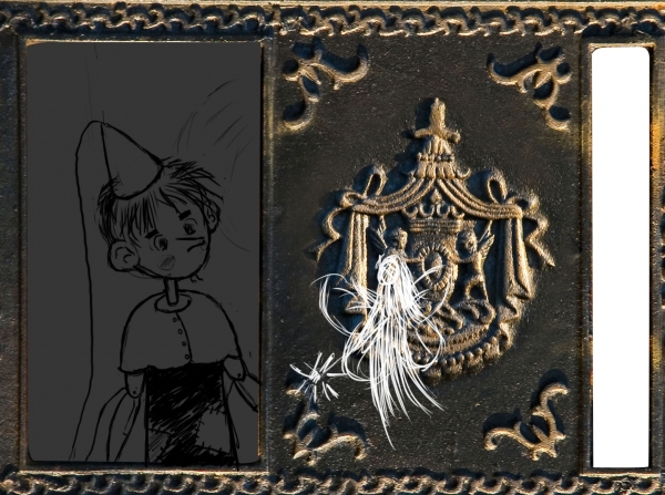 Creation of Pinocchio and the Blue Fairy: Step 4