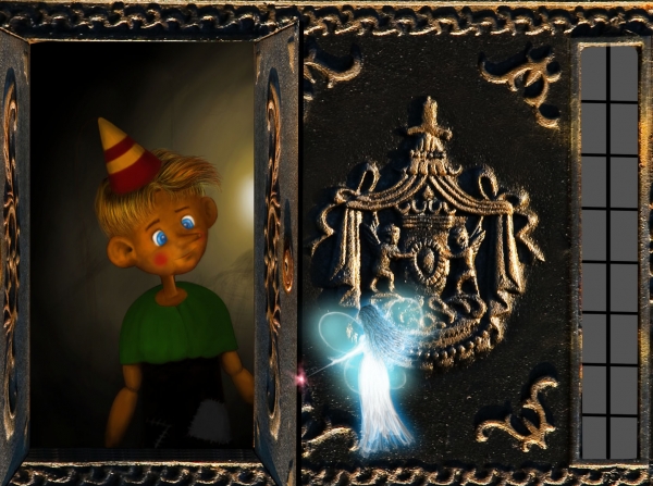 Creation of Pinocchio and the Blue Fairy: Step 12
